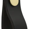Läderknopp Ari svart, 65 mm