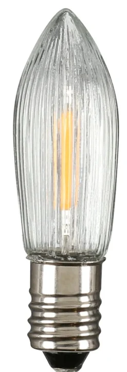 LED-lampor adventsljusstake E10, 10-55 V, 4-pack, Northlight
