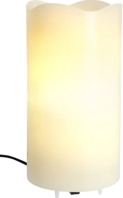 LED-ljus i vax med stjärnprojektor, höjd 16 cm