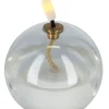 LED-ljus i form av en oljelampa, transparent glas