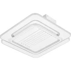 Ledvance fyrkantig LED-takfläkt 55 W, vit