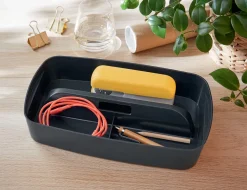 Leitz MyBox Cosy förvaringslåda med handtag, 3 fack