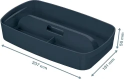 Leitz MyBox Cosy förvaringslåda med handtag, 3 fack