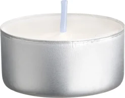 Liljeholmens värmeljus, vita, 75-pack, 100 procent stearin