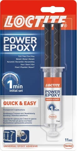 Lim Loctite Power Epoxy 1 min, 11 ml