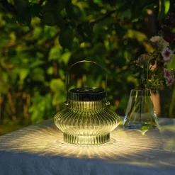 Liten hängande solcellslykta glas 16 cm Northlight