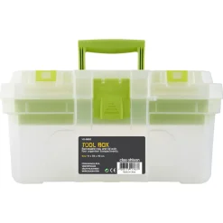 Liten verktygslåda med fack, plast