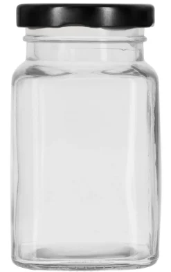 Liten glasburk med skruvlock 290 ml, 4-pack