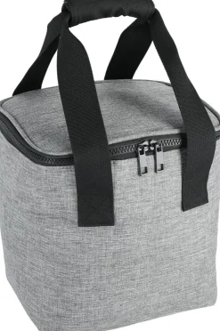 Liten kylväska med handtag, mjuk, grå, 9 liter