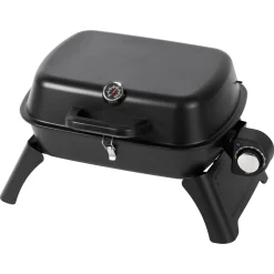 Liten, portabel elgrill med lock och termometer, 2200 W