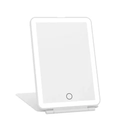 Liten sminkspegel med LED-belysning laddningsbar, 19 x 13 cm