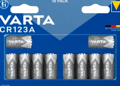 Litiumbatteri VARTA CR123A, 10-pack