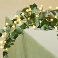 Ljusslinga med LED-bollar, timer, IP44, 10 m