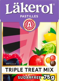 Läkerol Big Pack Triple Treat Mix, 75 g