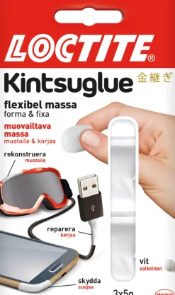 Loctite Kintsuglue flexibel reparationsmassa 3 x 5 gram