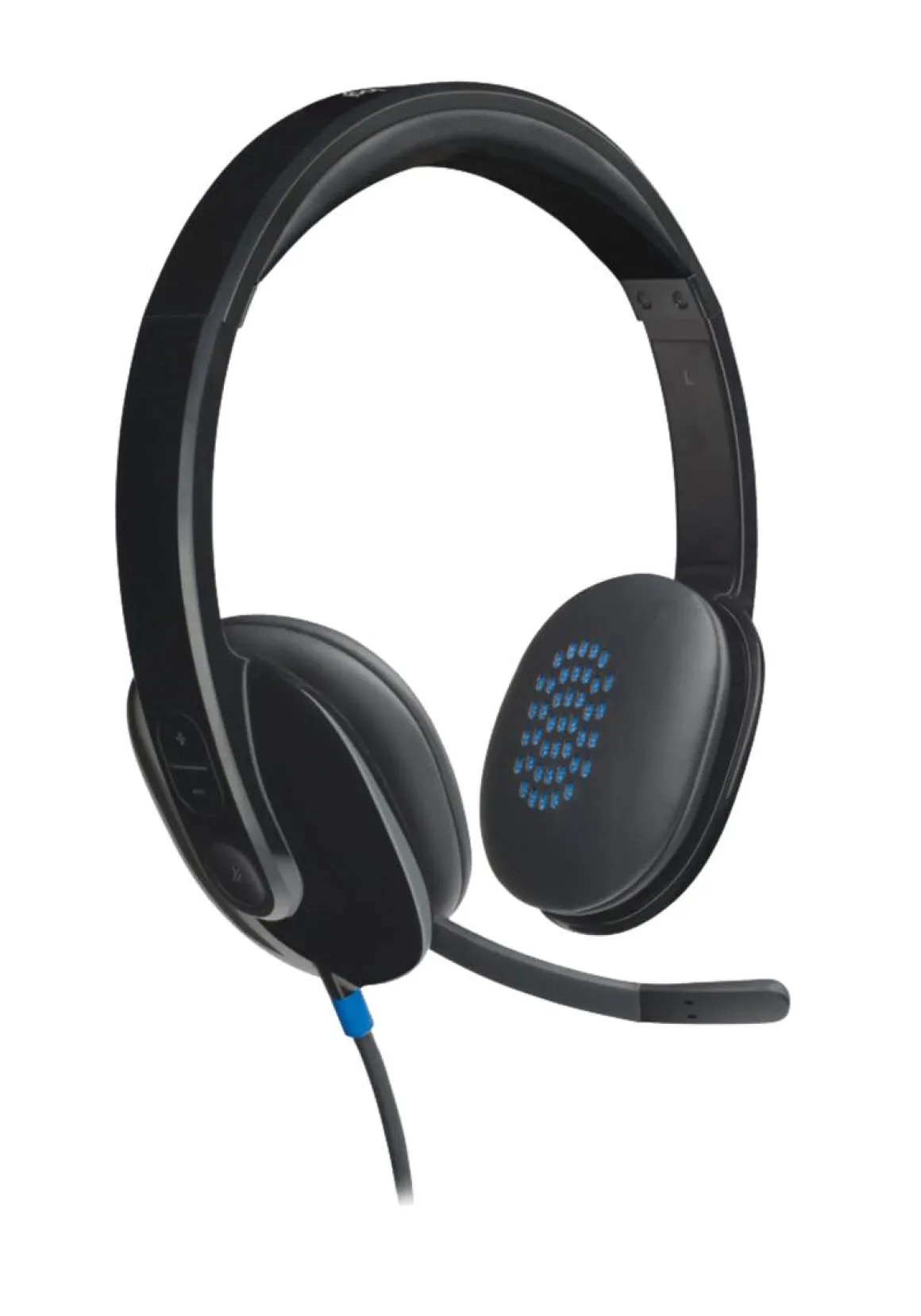 Logitech H540 USB-headset med mikrofon och sladd