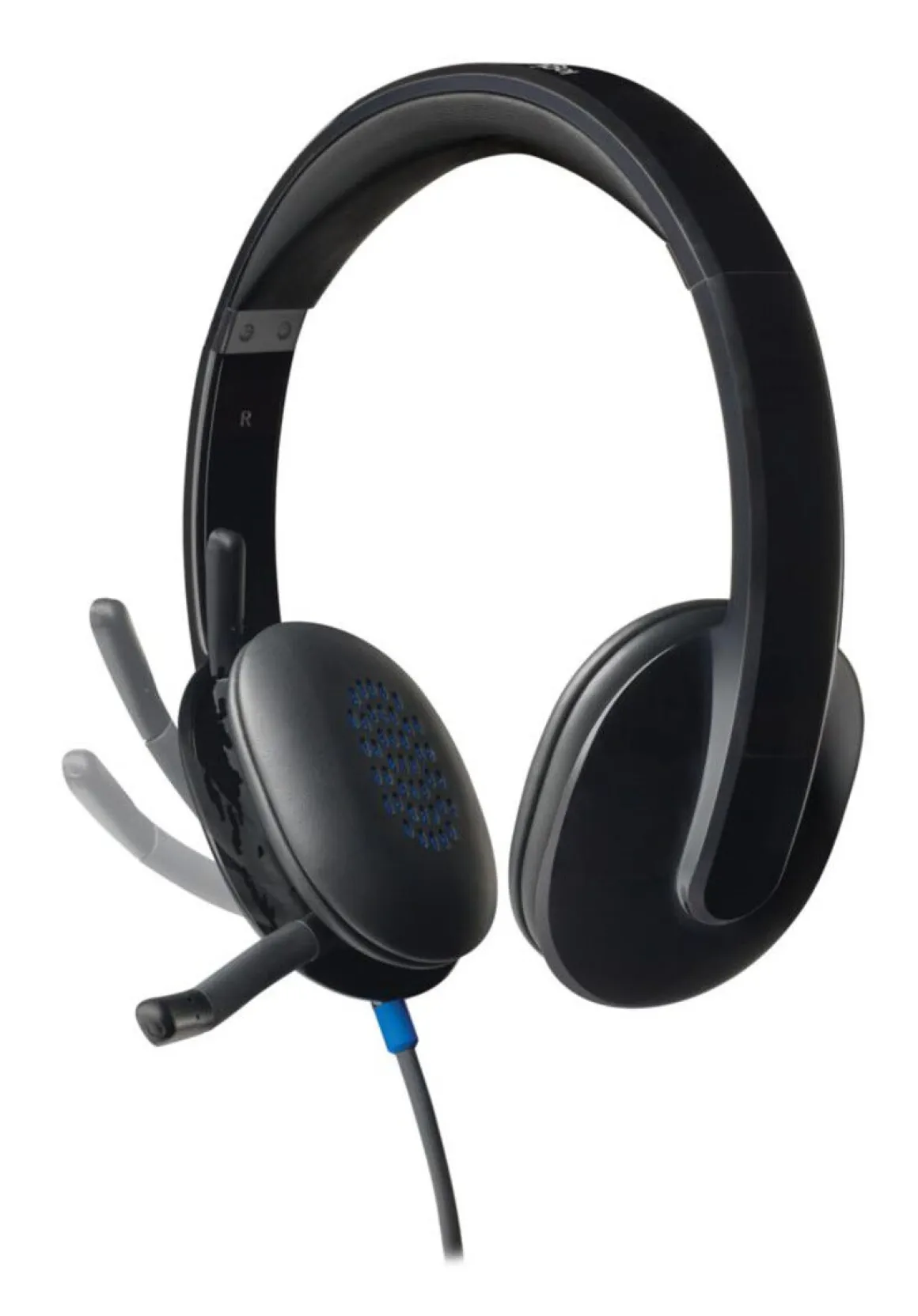 Logitech H540 USB-headset med mikrofon och sladd