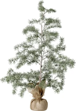 Lärkträd med fot omsluten av juteväv, 90 cm