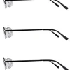 Läsglasögon metall, 3-pack