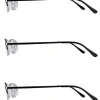 Läsglasögon metall, 3-pack
