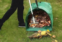 Lövsäck plast med handtag hopfällbar 170 liter