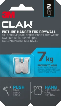 3M Claw tavelkrok för gipsvägg, 7 kg