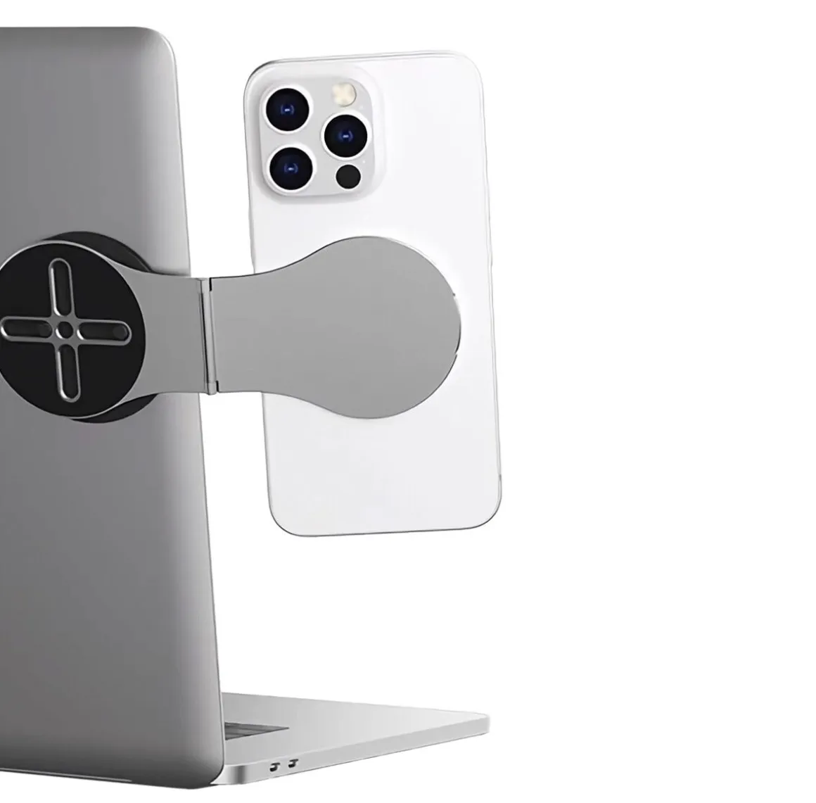 Magnetisk mobilhållare för iPhone, självhäftande för laptop