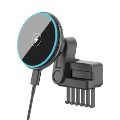 Magnetisk mobilhållare trådlös Qi2 laddning, för Tesla