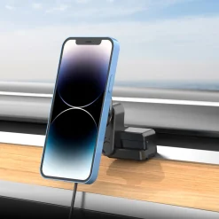 Magnetisk mobilhållare trådlös Qi2 laddning, för Tesla