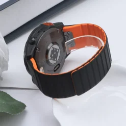 Magnetiskt klockarmband för Garmin 22 mm, svart