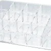 Makeup-organizer 15 fack, klar plast