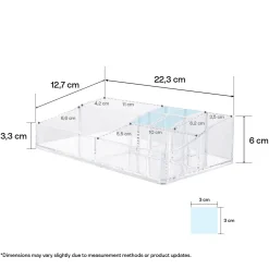 Makeup organizer, klar plast
