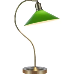 Markslöjd Vela bordslampa glasskärm mässing 50 cm