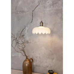 Markslöjd Kurage pendellampa glas och antik mässing-stil