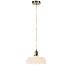 Markslöjd Kurage pendellampa glas och antik mässing-stil