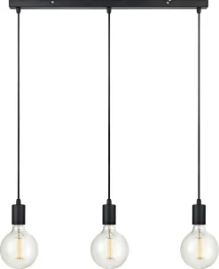 Markslöjd Sky taklampa rak svart, 68 cm