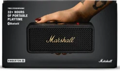 Marshall Emberton III Bluetooth-högtalare, Black & Brass