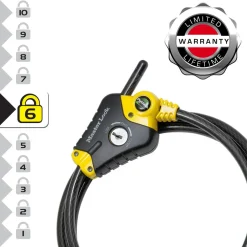 Masterlock kabellås med nyckel 8420EURD, 450 cm