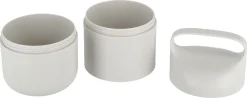 Matlåda med 2 fack, 600 + 500 ml, plast, beige