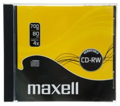 Maxell CD-RW 700 MB 80 min, 10-pack med jewel case