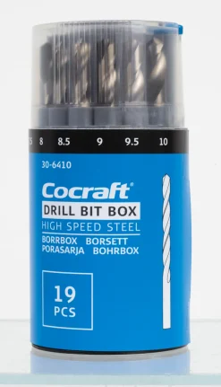 Metallborrar Cocraft 19 delar