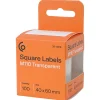 M110-etiketter, transparenta, 40 × 60 mm, 100-pack