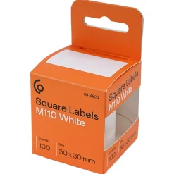 M110-etiketter, 50 × 30 mm, vita, 100-pack