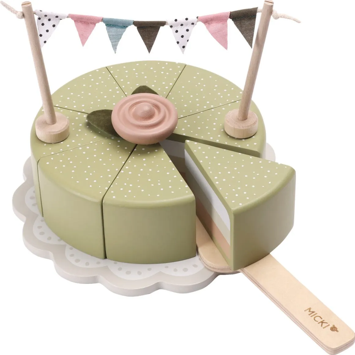 Micki leksakstårta i trä, från 3 år