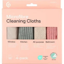 Mikrofiberduk 32 x 31 cm, 4-pack