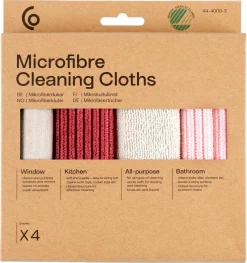 Mikrofiberduk 32 x 31 cm, 4-pack