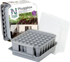 Minidrivhus pluggbox med lock