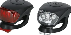 Mini-LED vit/röd med gummiband, 2-pack