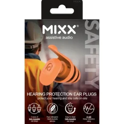 Mixx Work öronproppar silikon hörselskydd, 27 dB