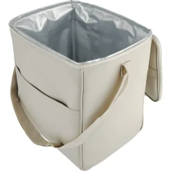 Mjuk kylväska med axelrem, beige, 21 liter